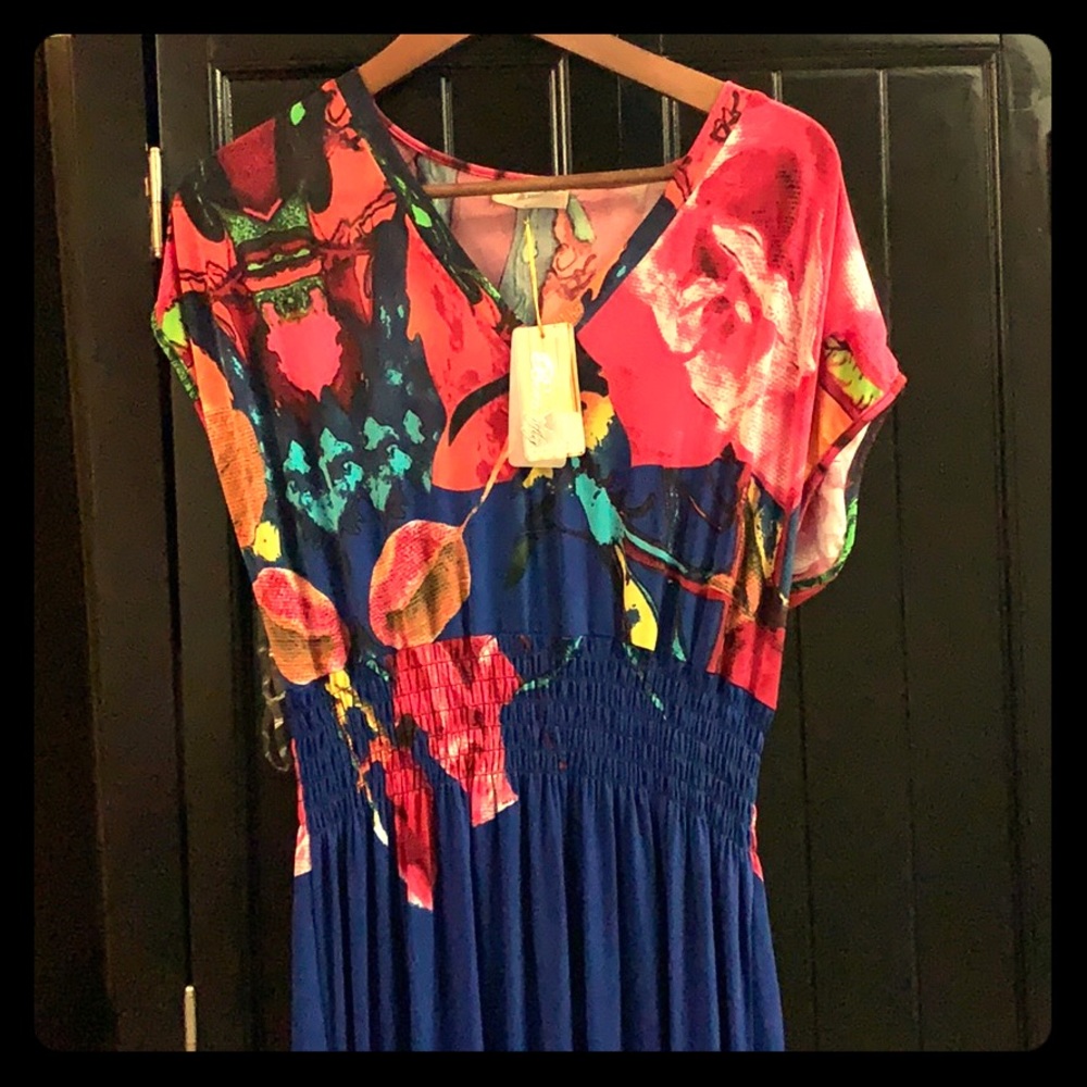 Summer floral maxi dress